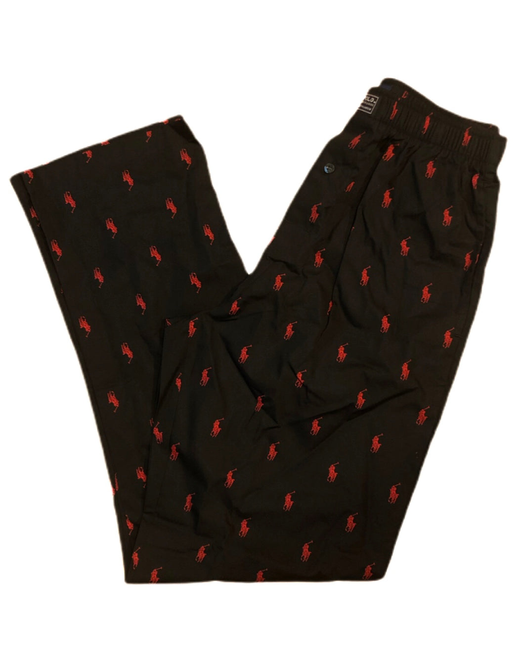 Pantalon Ralph Lauren Noir/Rouge